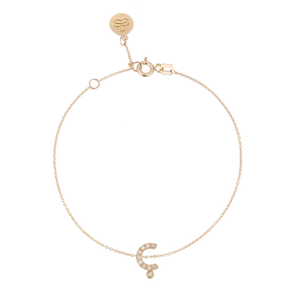 Altın ve Pırlanta Harf Bileklik