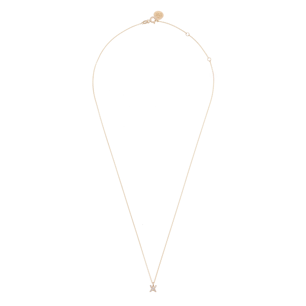 Yıldız Pırlanta Taşlı Kolye