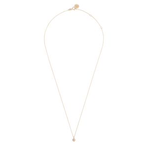 Yuvarlak Pırlanta Taşlı Kolye