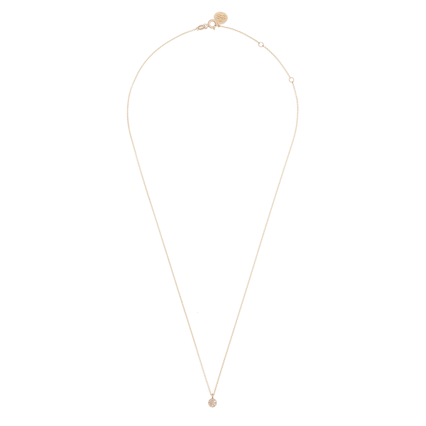 Yuvarlak Pırlanta Taşlı Kolye