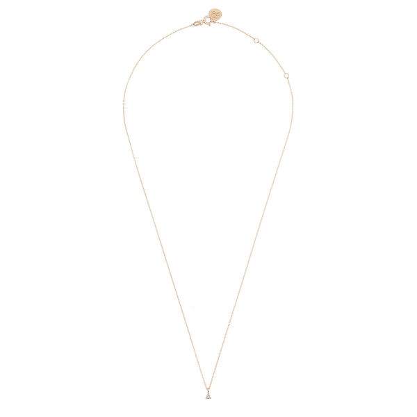 Tek Taş Pırlanta Taşlı Kolye