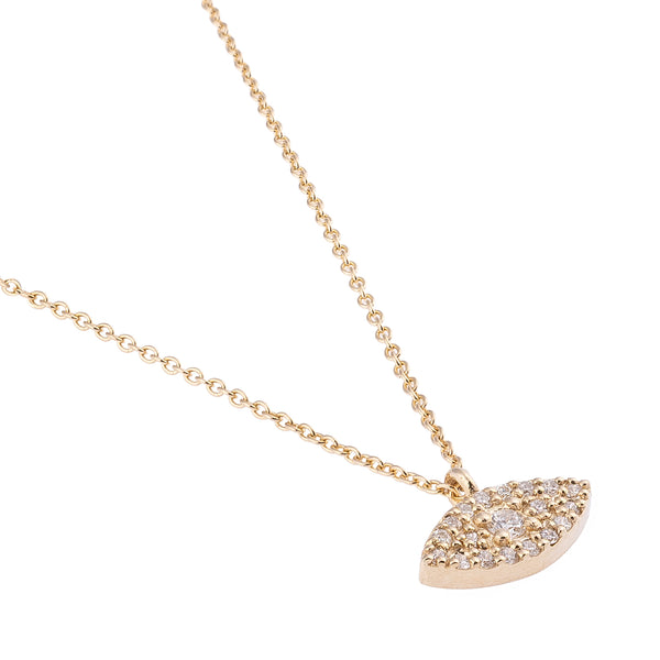 Göz Pırlanta Taşlı Kolye