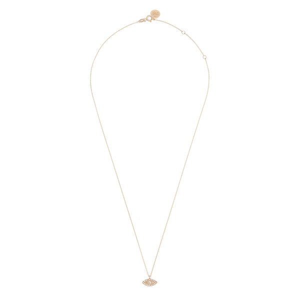 Göz Pırlanta Taşlı Kolye