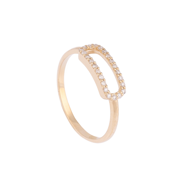 Rectangular Diamond Ring