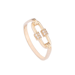 Birleşik Pırlanta Taşlı Yüzük