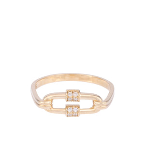 Birleşik Pırlanta Taşlı Yüzük