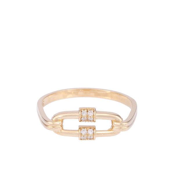 Birleşik Pırlanta Taşlı Yüzük