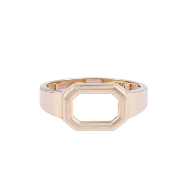 Octagonal Plain Ring