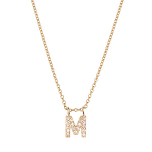 Altın ve Pırlanta Harf Kolye