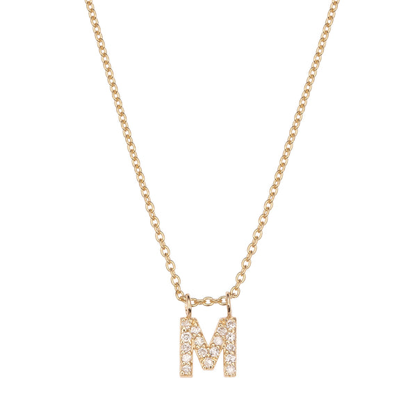 Altın ve Pırlanta Harf Kolye