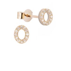 Altın ve Pırlanta Harf Küpe