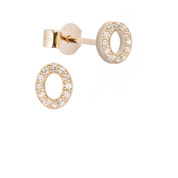 Altın ve Pırlanta Harf Küpe