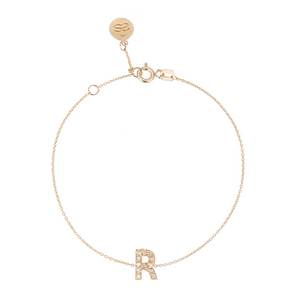 Altın ve Pırlanta Harf Bileklik