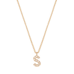 Altın ve Pırlanta Harf Kolye