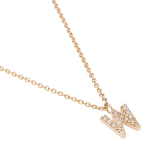 Altın ve Pırlanta Harf Kolye