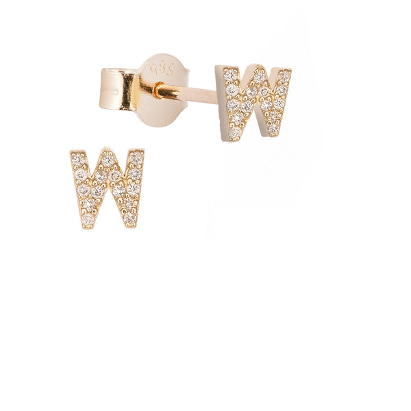 Altın ve Pırlanta Harf Küpe