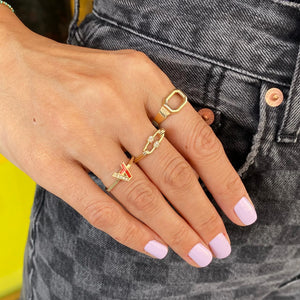 Octagonal Plain Ring