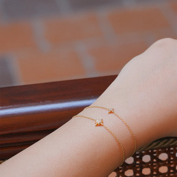 Güneş Pırlanta Taşlı Bileklik