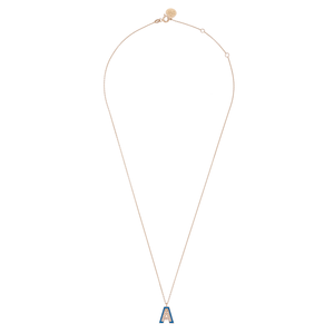 Mineli Altın ve Pırlanta Büyük Harf Kolye