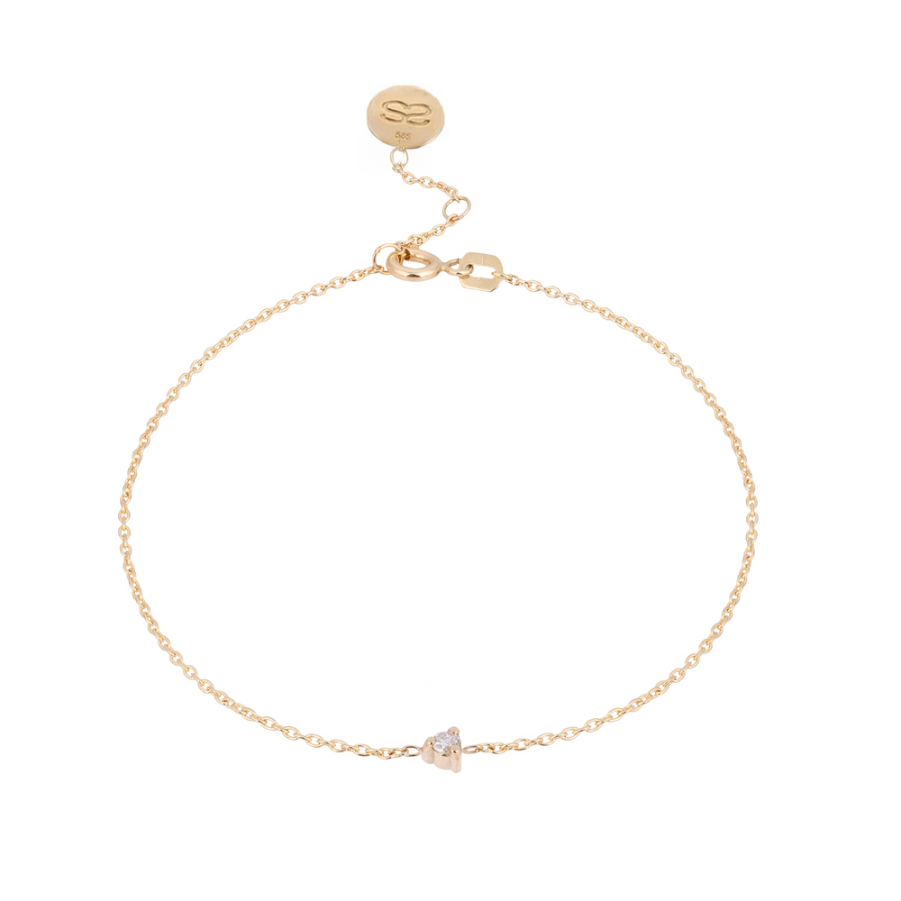 Single Stone Diamond Bracelet