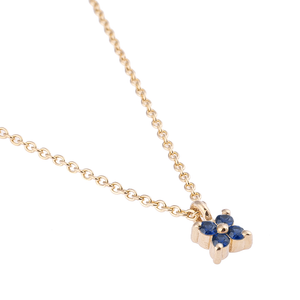Çiçek Pırlanta Taşlı Kolye